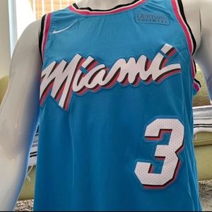 Dwayne Wade Blue Miami Heat 2019 City M Jersey